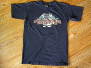 Harley Davidson T Shirt Medium Logo Holoubek Official Usa 2006 Sioux Falls Sd