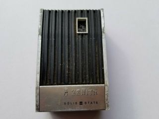 Rare Vintage Zenith Transistor Pocket Radio Model R13y 1960s - 70s,  Not