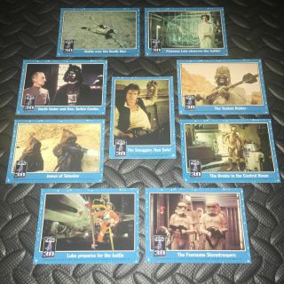 2007 Topps Star Wars 30th Anniversary Complete Magnet - Card Set/9 L@@k Very Rare