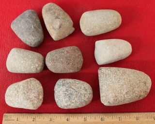 (9) Small Neolithic Stone Celts Group 3