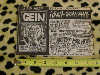 Ed Gein Vintage Clipping Fanzine R.  K.  Rk Sloane Serial Killer Geinzine