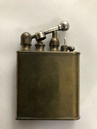 Vintage Brass Lift Arm Lighter Unmarked