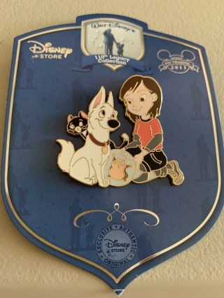 Disney Store Bolt Penny Mittens & Rhino Legacy Pin Le 250 Rare Htf