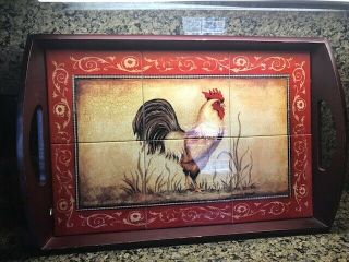 Rooster Tile Tray