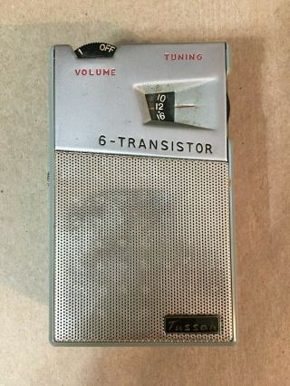 Vintage Tussah 6 - Transistor Radio,  Circa 1960 