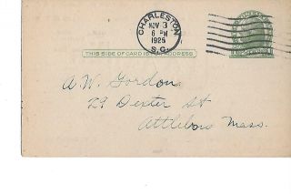 1925 4AAM Charleston S.  C.  QSL Radio Card. 2