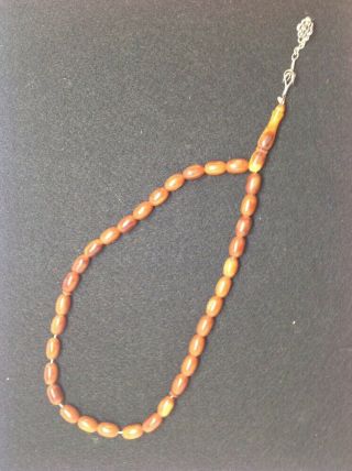 Vintage amber bakalite prayer Beads 2