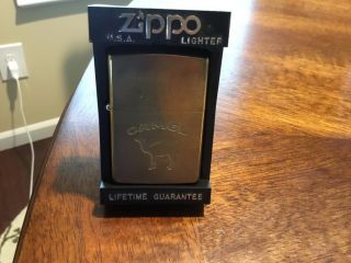 Zippo Classic Bronze Lighter (joe Camel) With Case