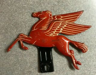 Mobil Oil Pegasus Flying Horse License Plate Topper