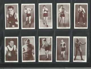 Full Set 1938 Boxing Personalities Cards Jack Dempsey Joe Louis Hof Hall Fame