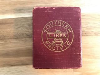 Vintage Southern Pacific Lines Railroad Advertising Souvenir Photo Playing Cards
