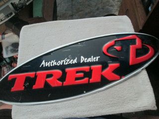 Trek Bicycle Dealership Metal Sign,  Hard To Find Item.