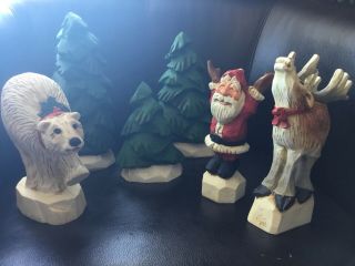 David Frykman Portfolio 6 Piece Christmas Set Oh The Joy Santa,  Polar Bear,  Dear