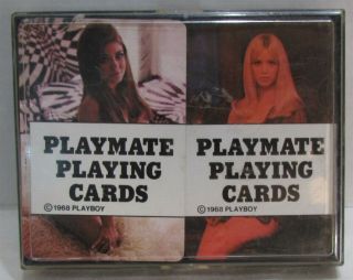1968 Playboy Playmate Playing Cards,  Double Deck,  Femlin Jokers