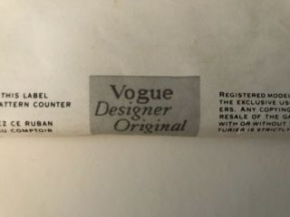 ISSEY MIYAKE VOGUE DESIGNER Sewing Pattern 1328 Medium UNCUT Vintage M 5