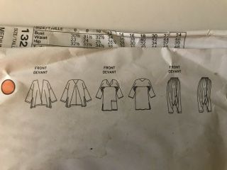 ISSEY MIYAKE VOGUE DESIGNER Sewing Pattern 1328 Medium UNCUT Vintage M 6