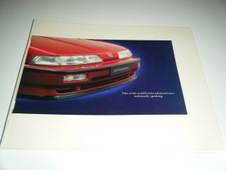 Vintage 1990 Honda Integra Car Dealers Sales Brochure