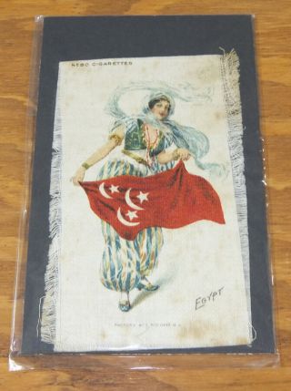 1912 Tobacco Silk,  S - 59 Type B//flag Girls Of Nations////egypt