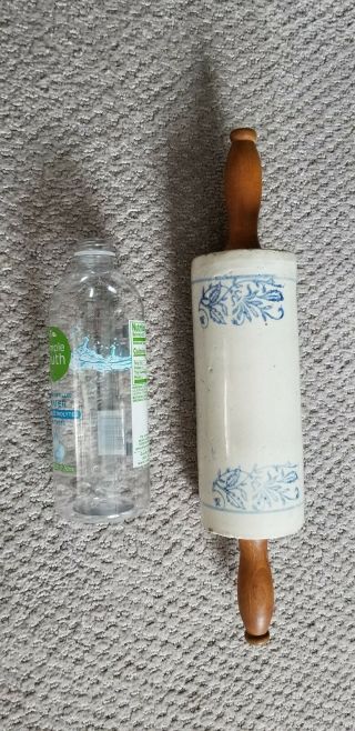 Antique Ceramic Rolling Pin From The Late 1800s