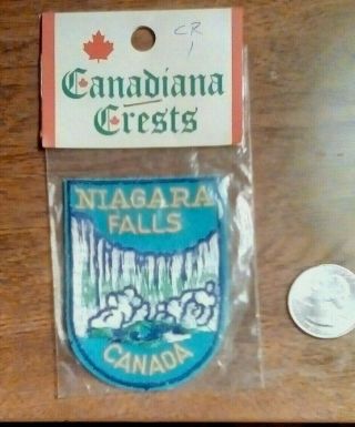 Collectible Embroidery Patch Canadian Niagara Falls Souvenirs Iron On Sew On