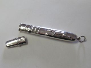HARE/RABBIT STERLING SILVER NEEDLE CASE - (LAST ONES) 4