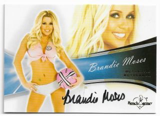 2013 13 Benchwarmer Bubble Gum Brandie Moses Autograph Auto On Card 37 Playboy
