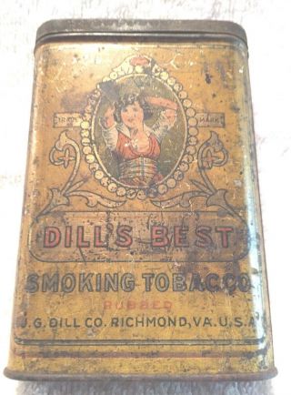 Vintage Advertising Tobacciana Tins Dill 