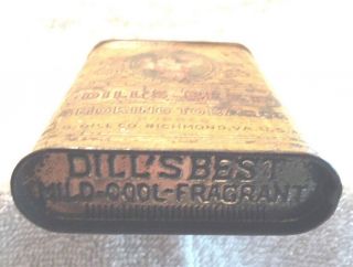 VINTAGE ADVERTISING TOBACCIANA TINS DILL ' S BEST POCKET TINS RUBBED TOBACCO (1) 4