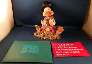 Disney Wdcc Scrooge Mcduck " Money Money Money " Figurine 11k411520 W Box &