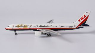 Ng 53098 Twa Trans World Airlines Boeing 757 - 200 N706tw Diecast 1/400 Av Model