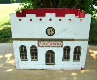Vintage Putz Train Station By Christmas House Co,  Baltimore,  Md