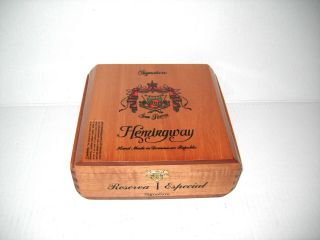 Arturo Fuente Signature Hemingway Reserva Empty Wood Cigar Tobacco Box Hand Made