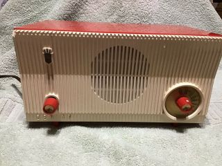 Vintage Zenith Radio Red In Color Model B509 - V