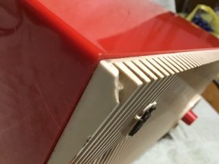 Vintage Zenith Radio Red In Color Model B509 - V 3