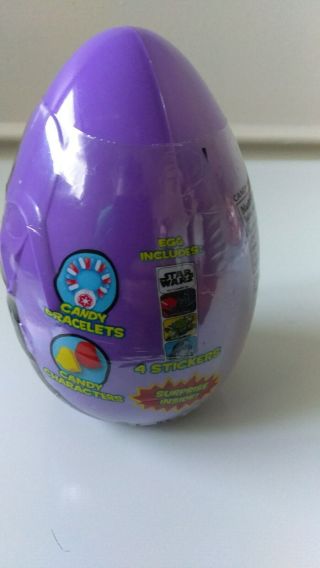 2 Star Wars Large Easter Eggs With Candy & Stickers 3.  2 Oz Darth Vader And Bb8