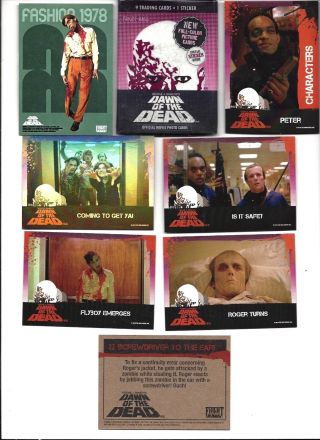 GEORGE A.  ROMERO ' S DAWN OF THE DEAD TRADING CARD RETRO STYLE PACK.  SKETCH? 4