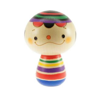 Japanese Nippon Usaburo Kokeshi Doll Lucky Charm Kokeshikun Boy 70mm Made Japan