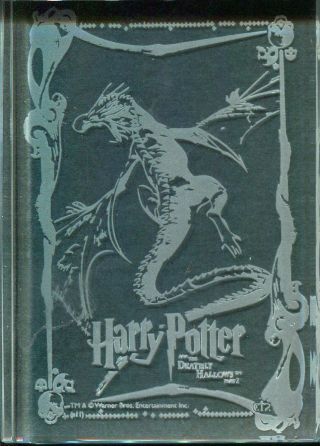 Harry Potter Deathly Hallows Part 2 Case Topper Sand Blast Crystal Card Ct2