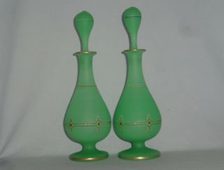 Victorian satin glass scent bottles 4
