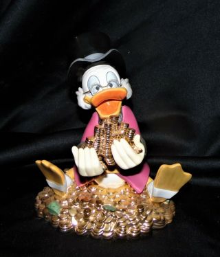 Wdcc Scrooge Mcduck Money Money Money Figurine Retired 1997