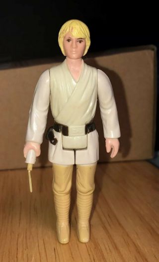 Star Wars Luke Skywalker Action Figure w/Lightsaber Vintage 1977 2
