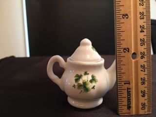 Erin China Miniature Shamrock Teapot Carrigaline County Cork Ireland 2