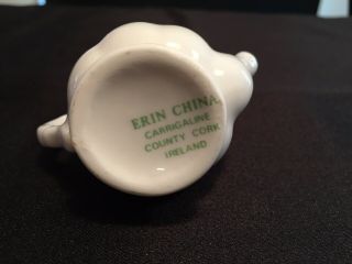 Erin China Miniature Shamrock Teapot Carrigaline County Cork Ireland 4