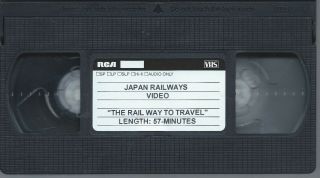 Japan Railways - A Railway To Travel - Vhs Videos