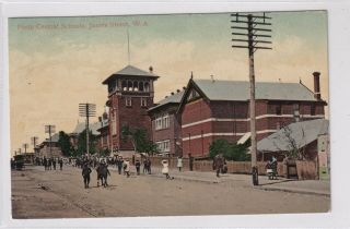 Vintage Postcard Perth Central School James St Western Australia 1900s