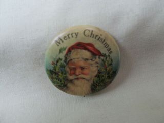 Circa 1900 Santa Claus 1 1/4 " Pinback Button / Wm Tayor & Son - Cleveland /