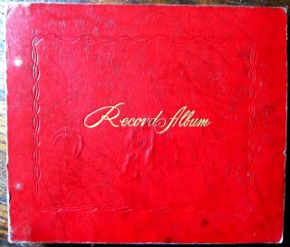 78 Rpm 10 - Inch Decca Record Album Binder Holder Storage Book Holds 10 Records