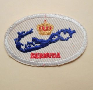 Bermuda Patch - Vintage Travel Souvenir - 3 1/4 " X 2 " Last One