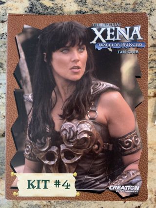 Xena Warrior Princess Fan Club Kit 4 - Vhs Tape/photos/poster/fanzine/card