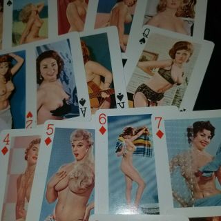 Vintage Royal adult nude playing cards models of the 60s 4